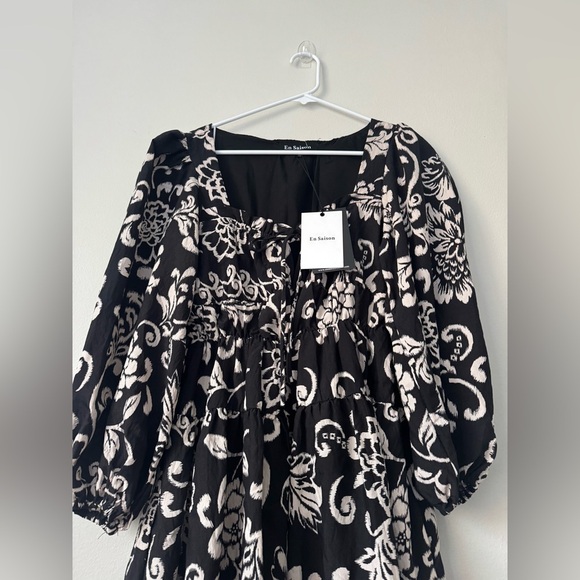 En Saison Mini Dress SunDress Party Events Festive Size XS NWT - Picture 4 of 11